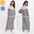 Dentelle Crochet Contrast Split Side Dress Fabrication En Gros Mode Femmes Vêtements (TA3230D)
